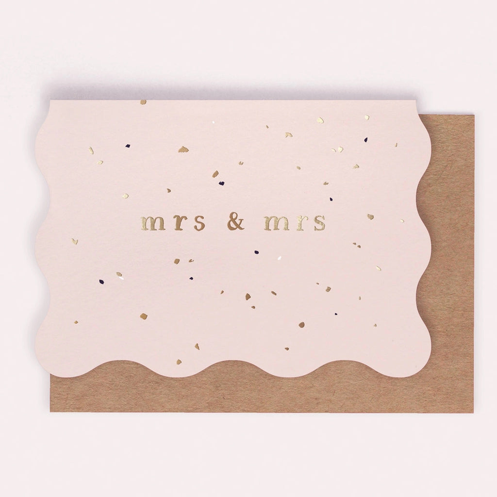 Mrs And Mrs Lesbian Wedding Card.