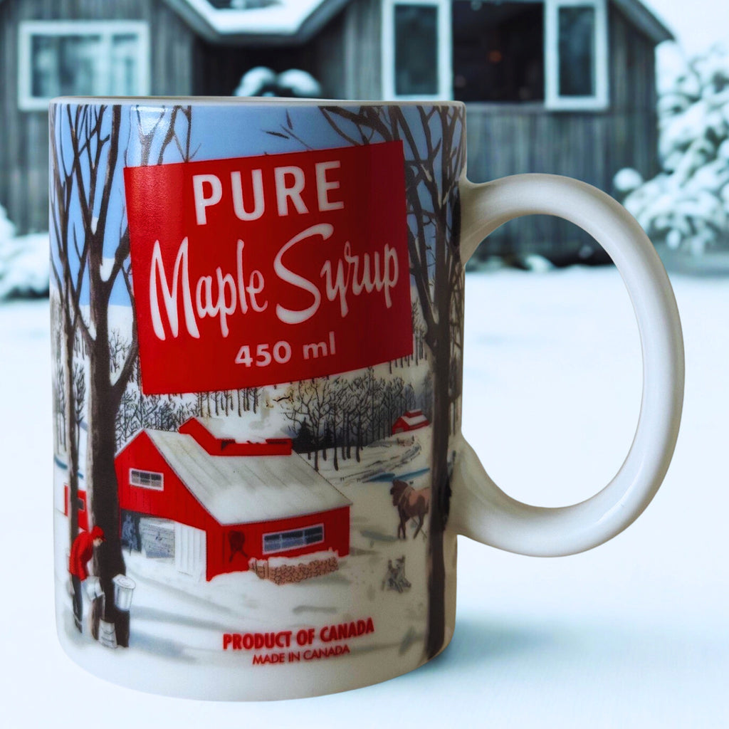 Mug having a stroll in the snow...