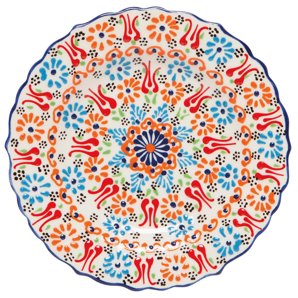 Multi White Small Evani Plate 7.5 Inch.