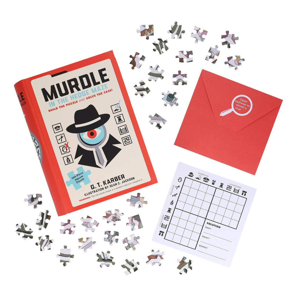 Murdle in the Hedge Maze contents.