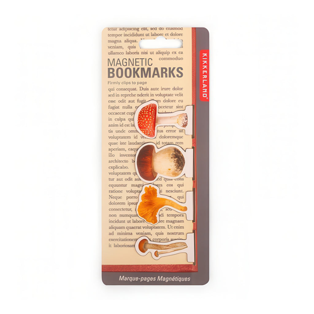 Mushroom Magnetic Bookmarks packaging.