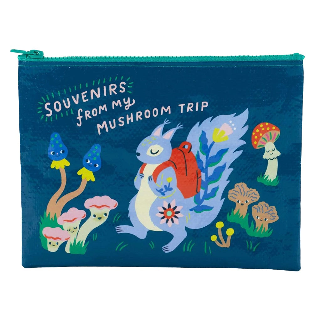 Mushroom Trip Zipper Pouch.