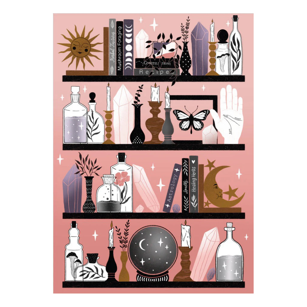 Mystic Bookshelf Puzzle.