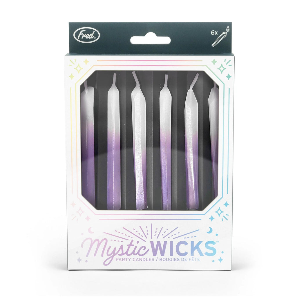 Mystic Wicks Birthday Candles packaging.