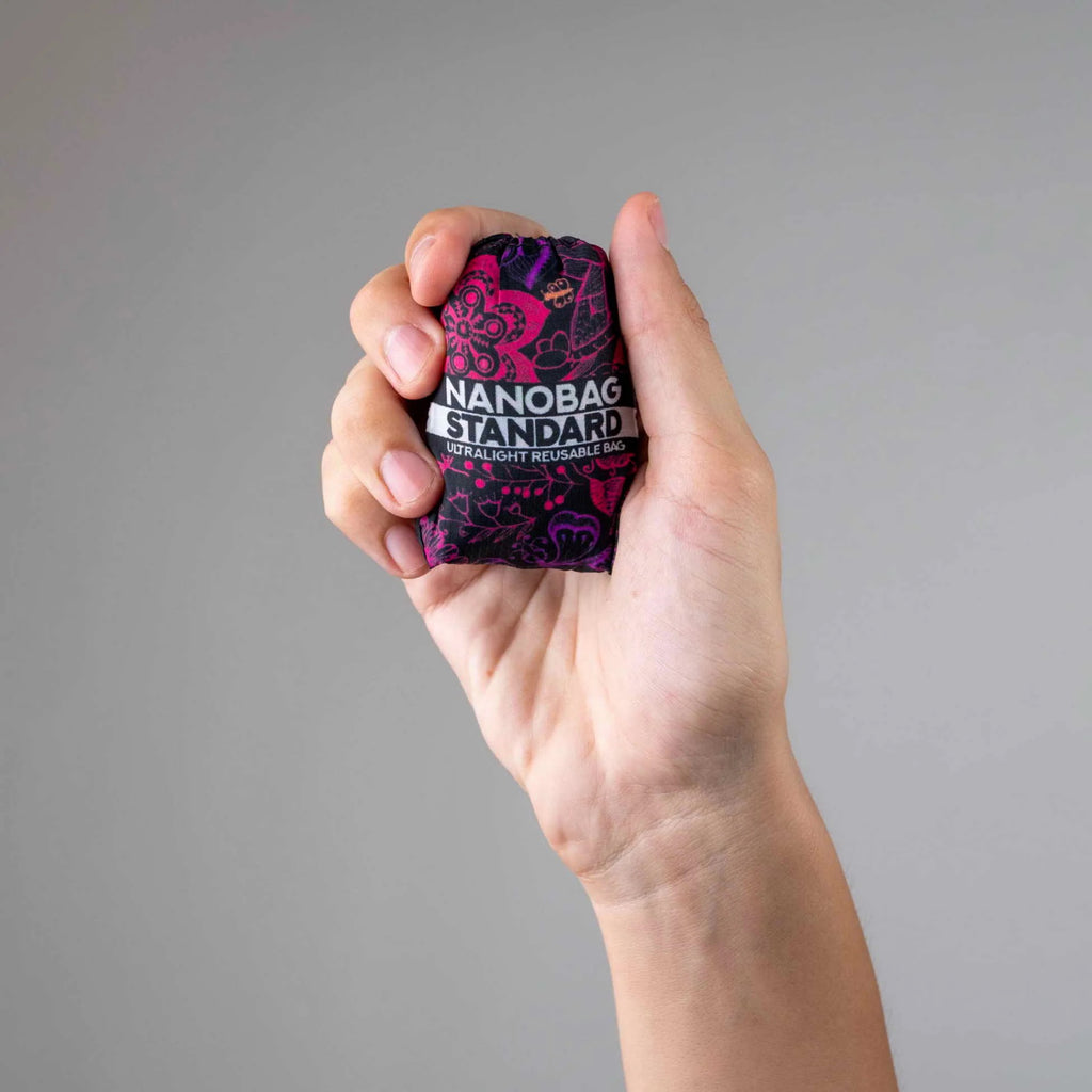 Nanobag Standard Neon Flowers packed.