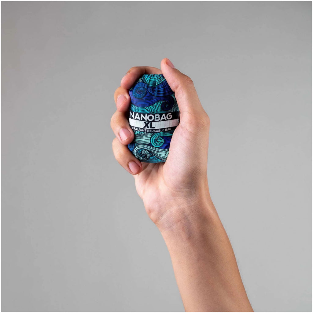 Nanobag XL Blue Waves packed.