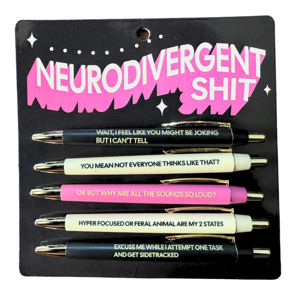 Neurodivergent Shit Pen Set.