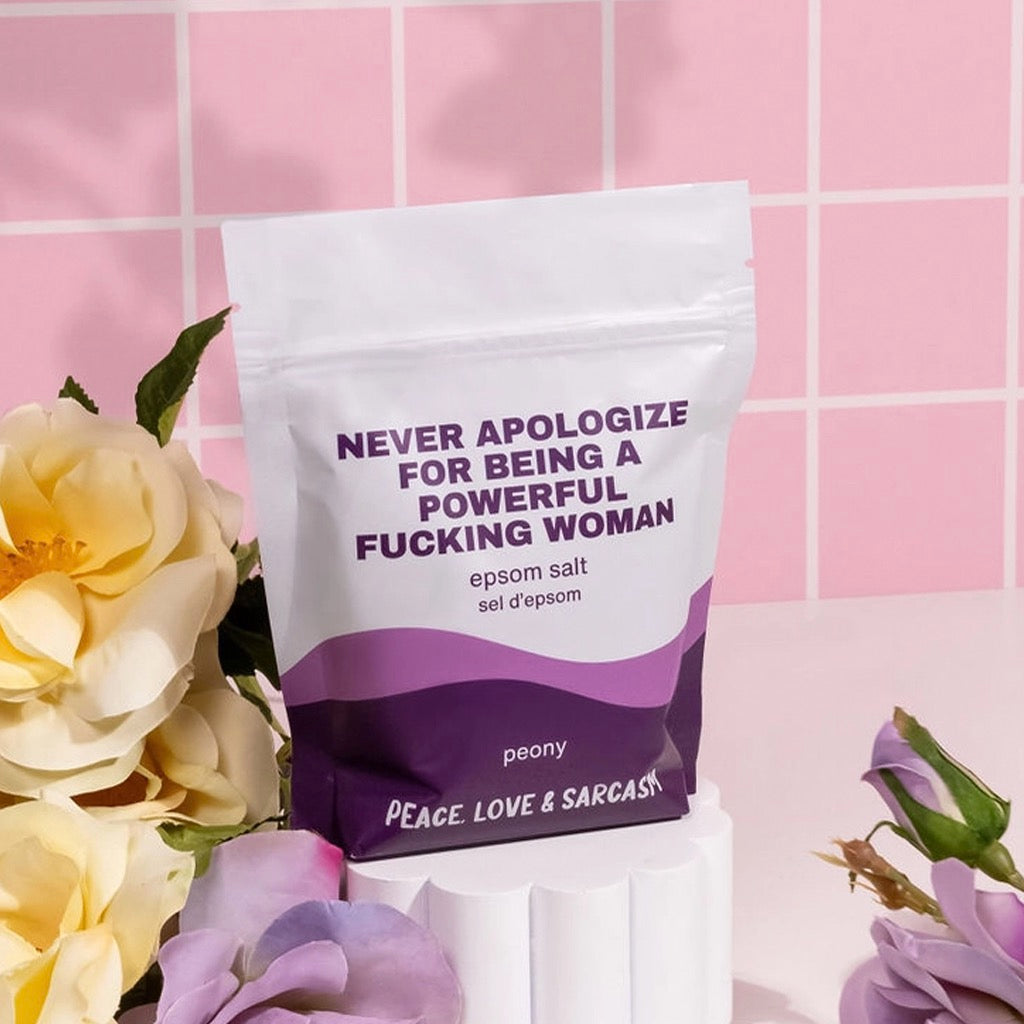 Never Apologize Epsom Salt Bath Soak lifestyle.