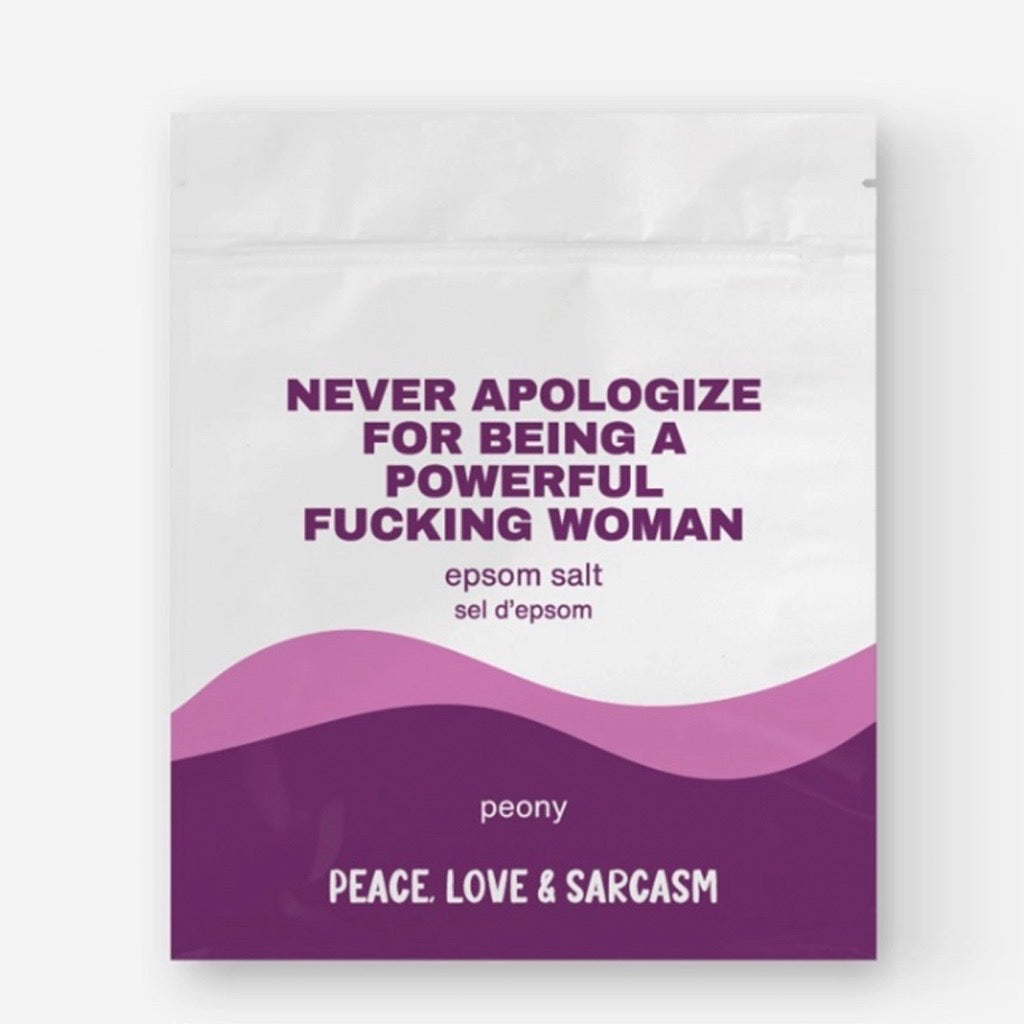 Never Apologize Epsom Salt Bath Soak.