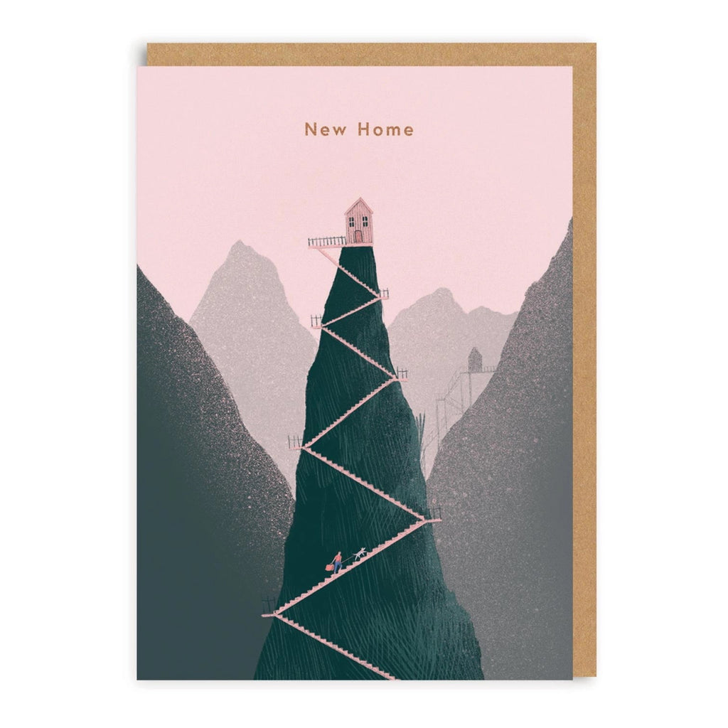 New Home Mountain Greeting Card.