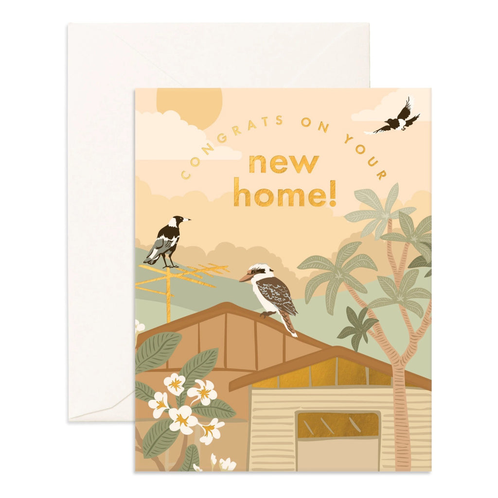 New Home Suburbs Greeting Card.