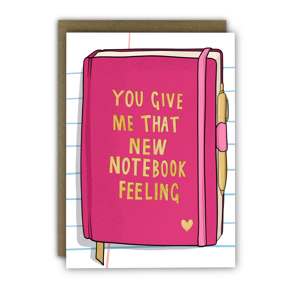 New Notebook Feeling Love Card.