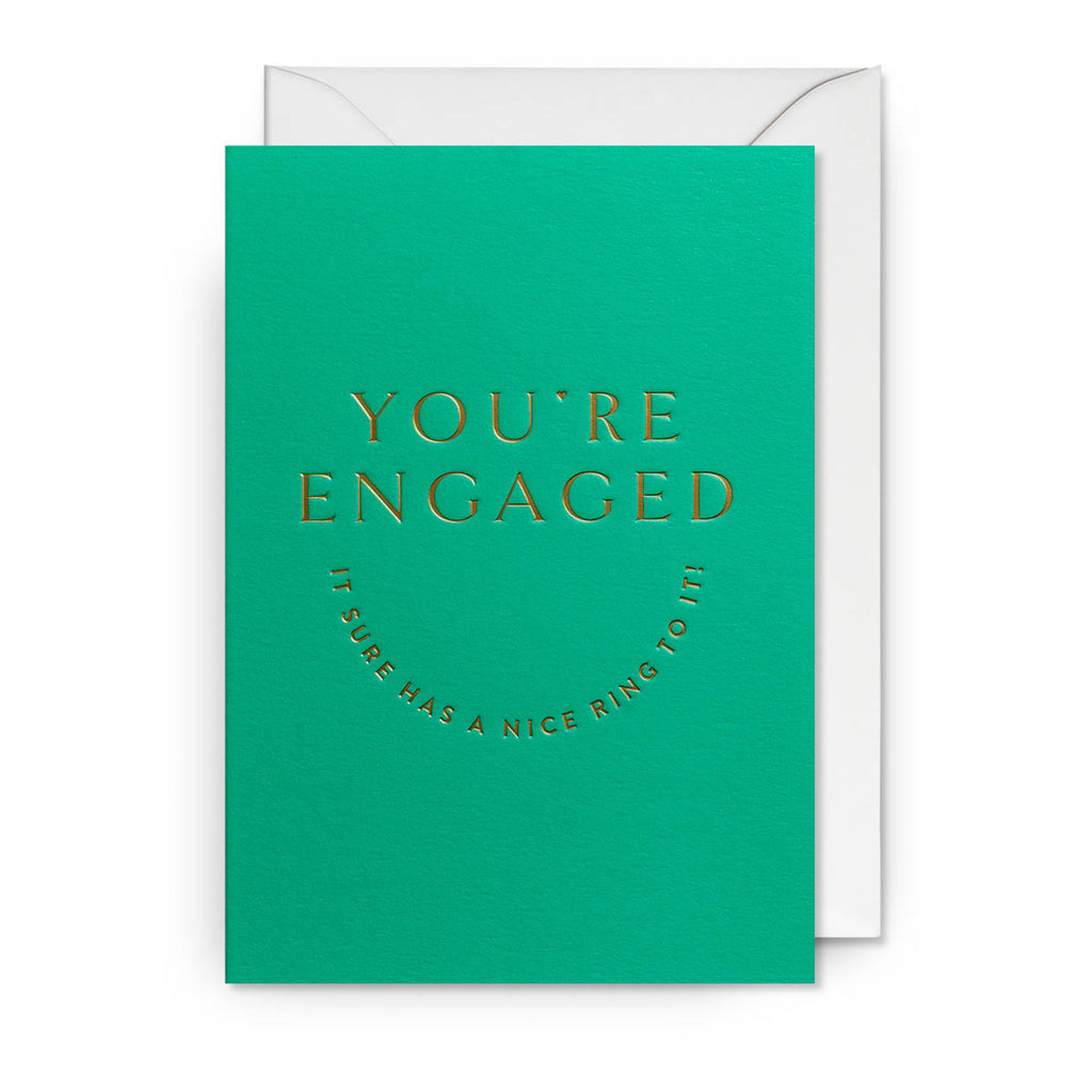 Nice Ring To It Engagement Card.