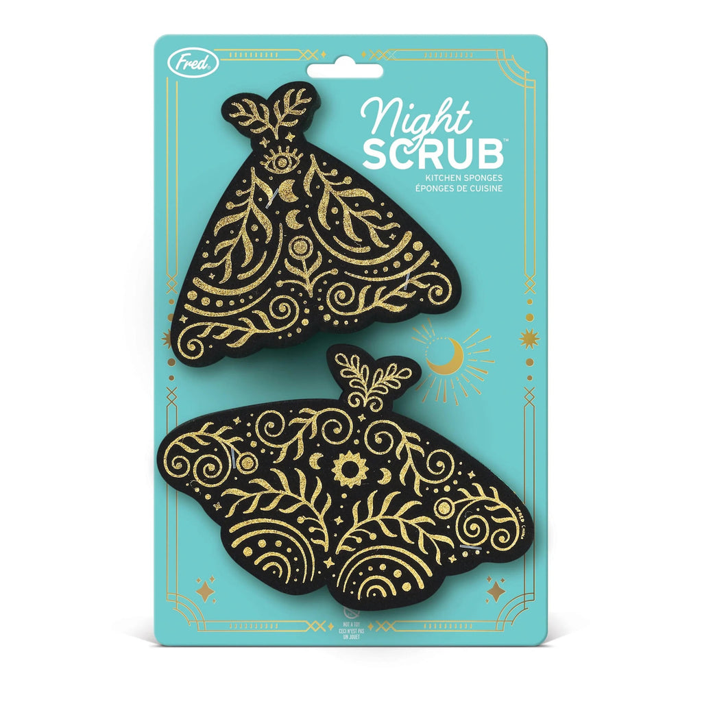 Night Scrub Moth Kitchen Sponges packaging.