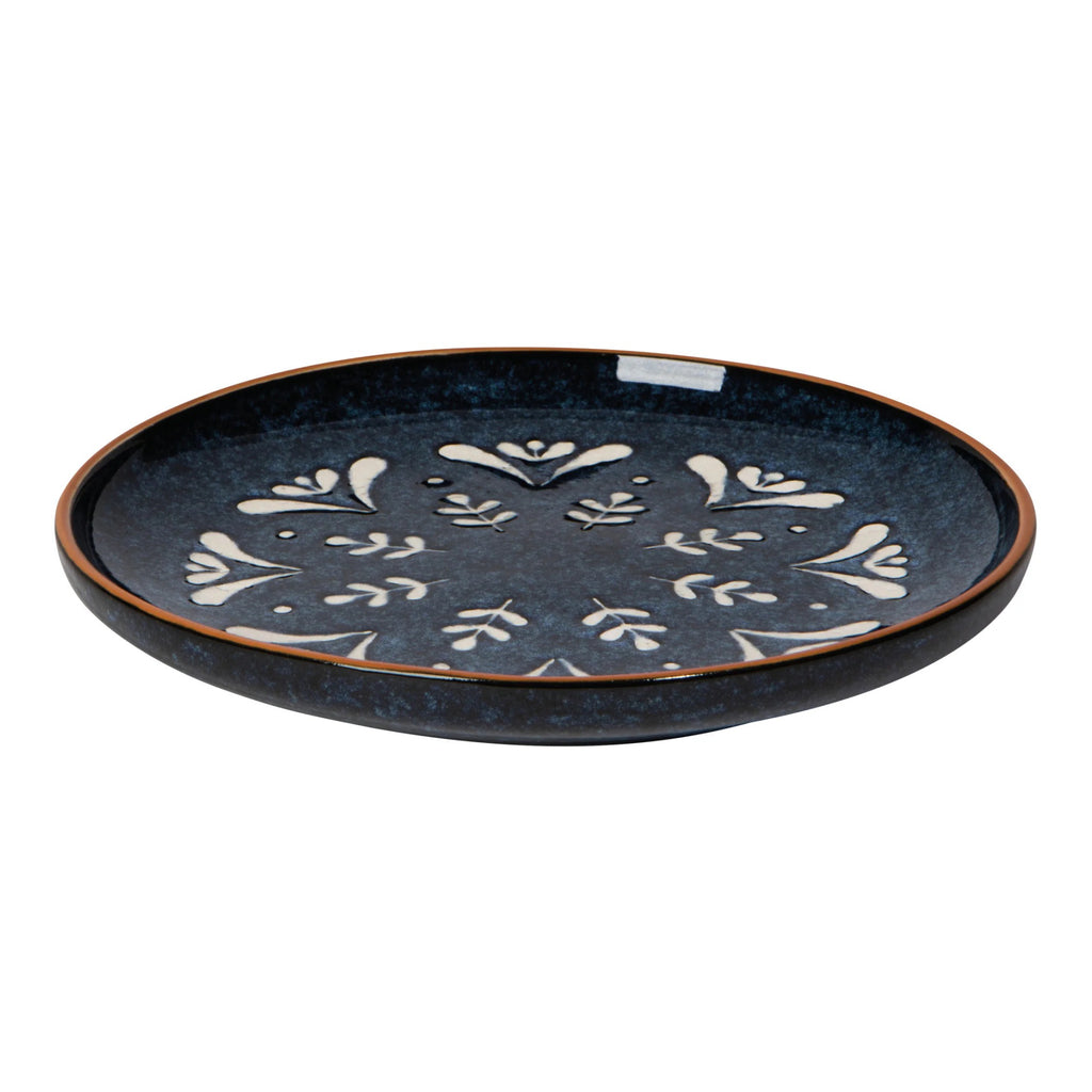 Nightbloom Appetizer Plate 6.5 in side view.
