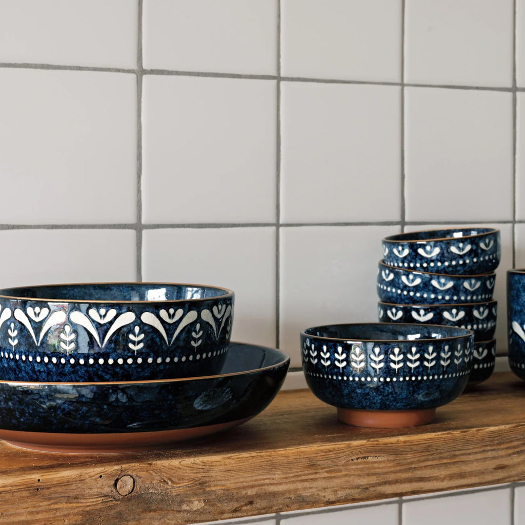 Nightbloom Dessert Bowl 4.5 Inch on counter.