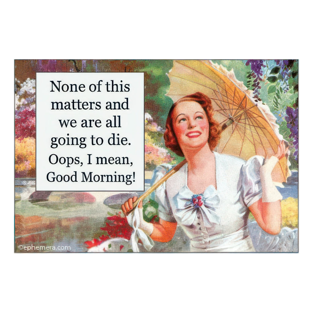 None Of This Matters Magnet.