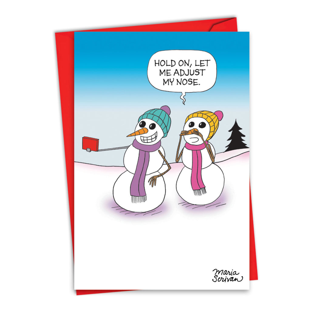 Nose Adjustment Christmas Card.