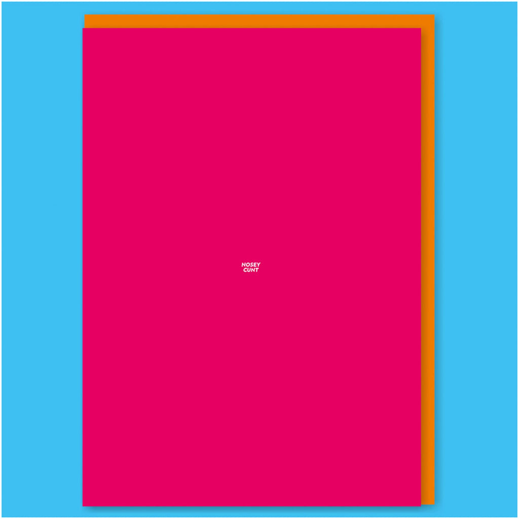 Nosey C*nt Greeting Greeting Card.