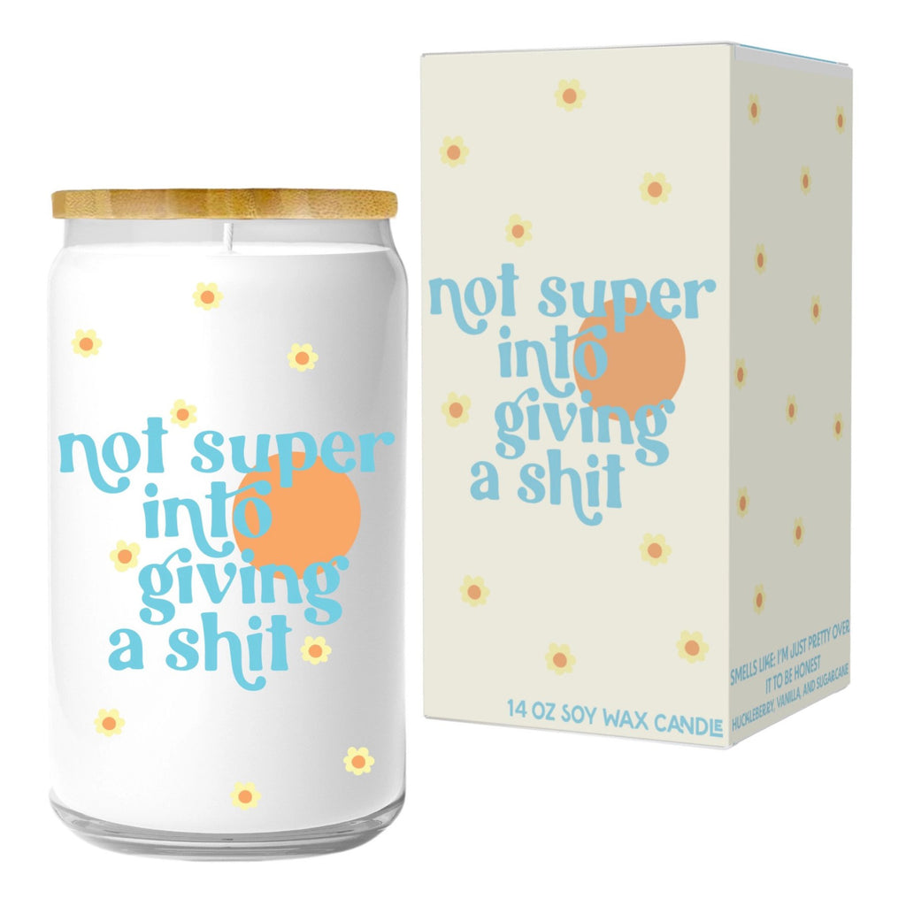 Not Super Into Giving a Shit Candle & box.