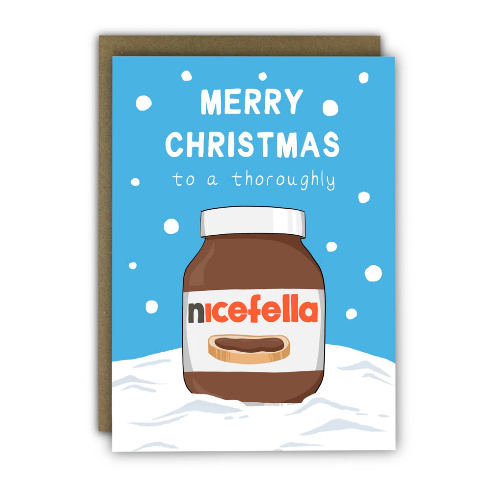 Nutella Nice Fella Card Christmas Card.