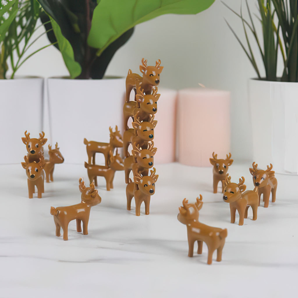 Oh Deer Reindeer Stacking Game on table.