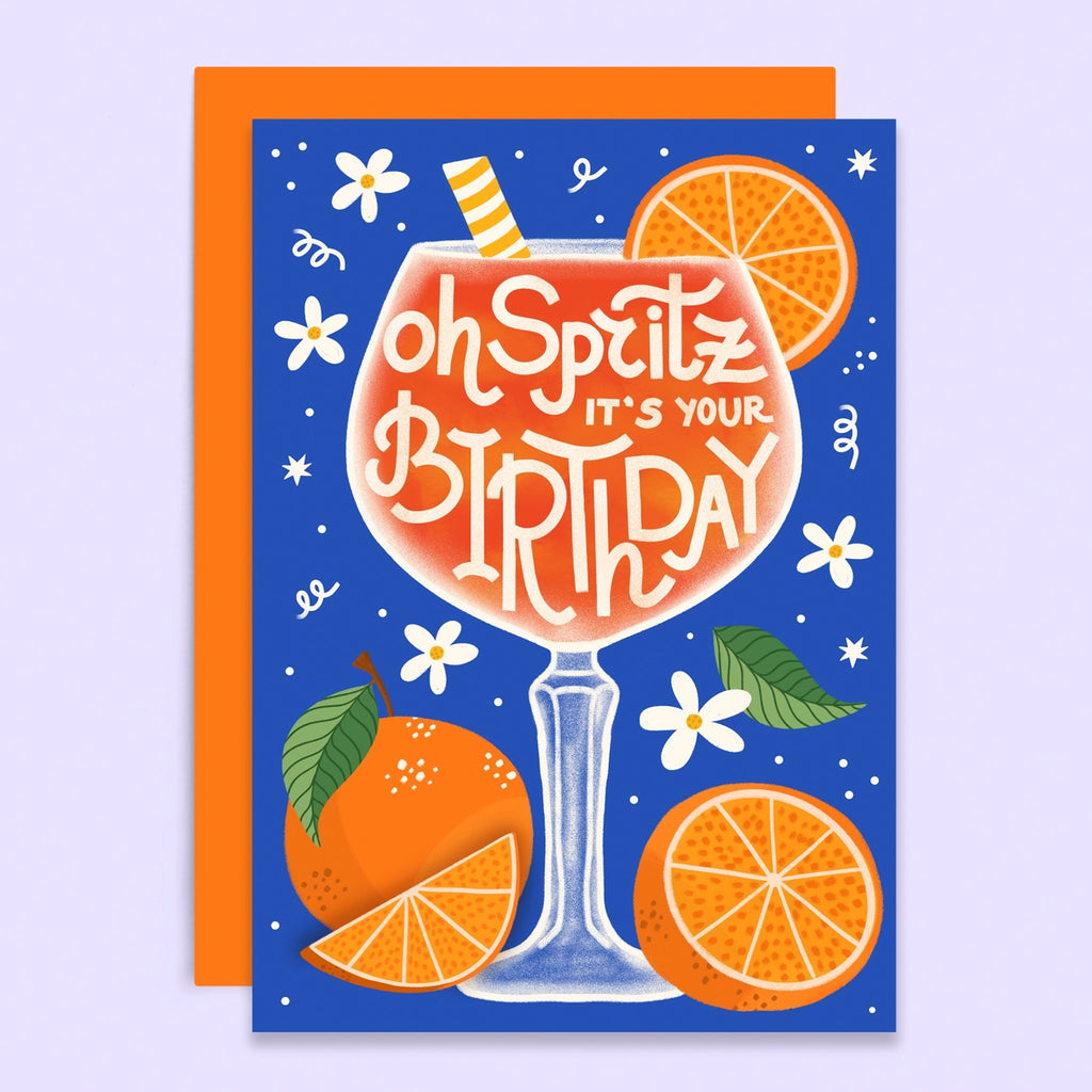 Oh Spritz It's Your Birthday Card.