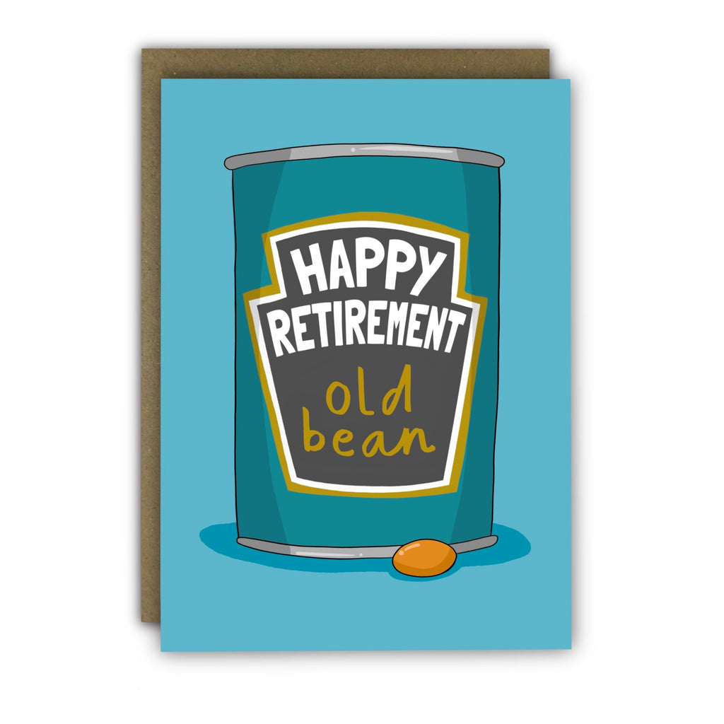 Old Bean Retirement Card.
