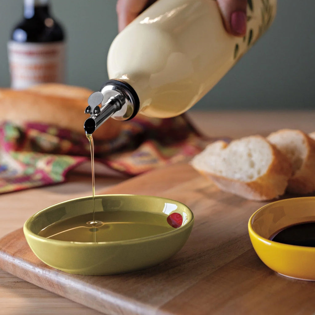 Olive Oil Cruet in use.