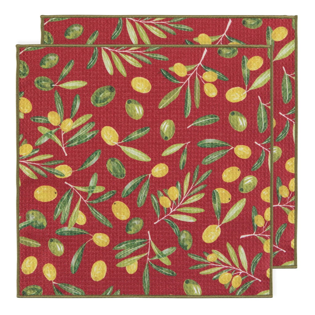 Olive Oil Recycled Microfibre Dishcloth Set.