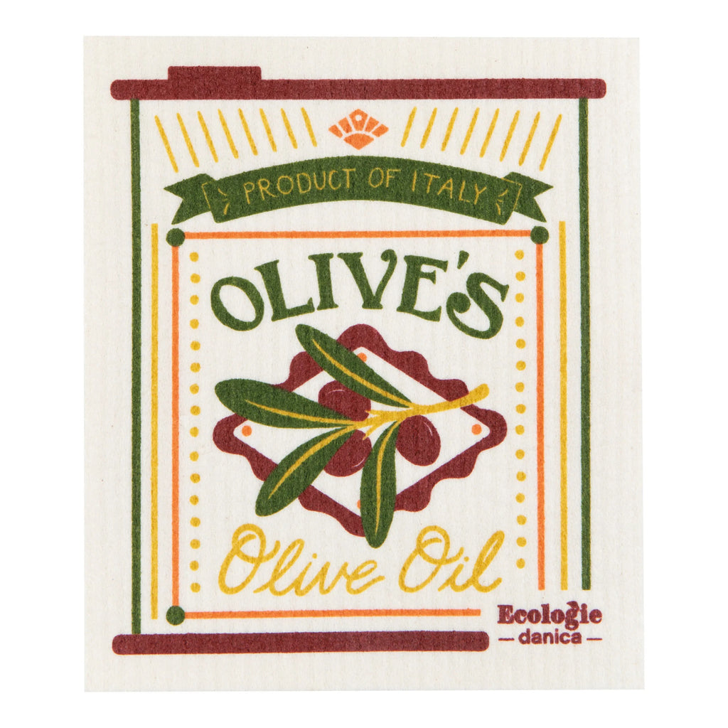 Olive Oil Swedish Dishcloth.