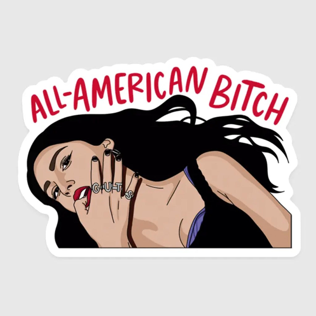 Olivia All-American Bitch Sticker.