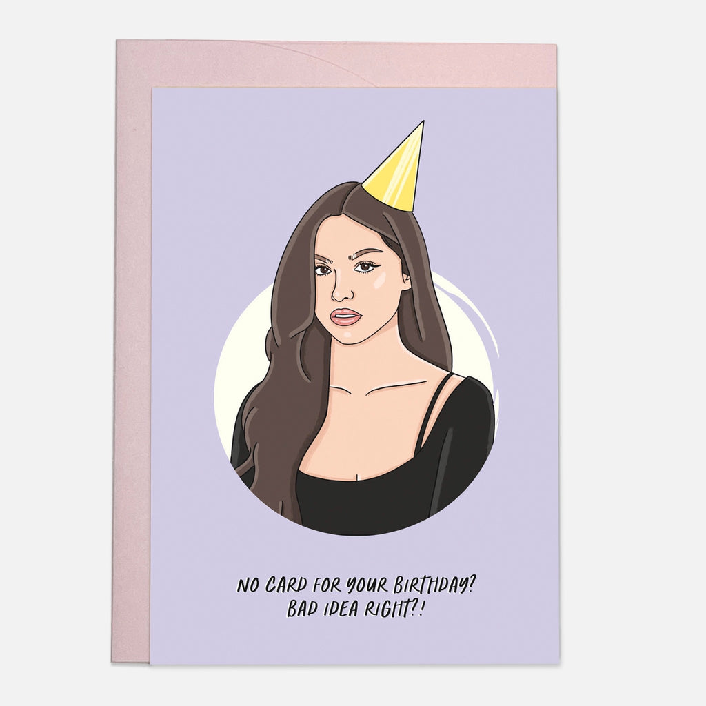 Olivia Rodrigo Bad Idea Right Birthday Card .