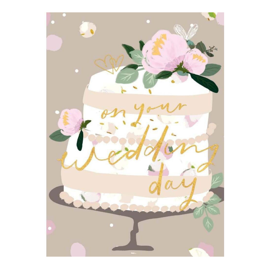 On Your Wedding Day Cake Card.