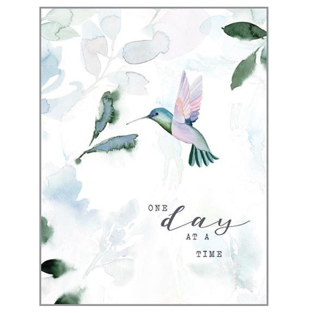 One Day At A Time Hummingbird Card.