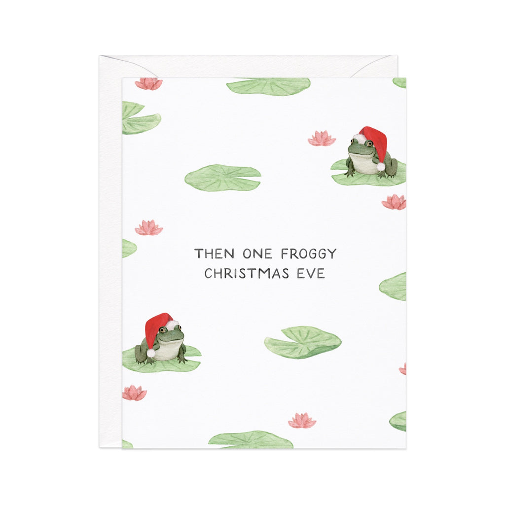 One Froggy Xmas Eve Card.