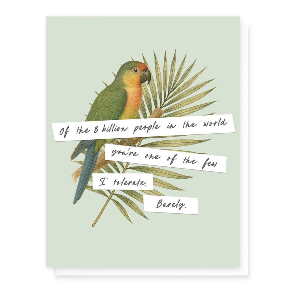One Of The Few I Tolerate Card.