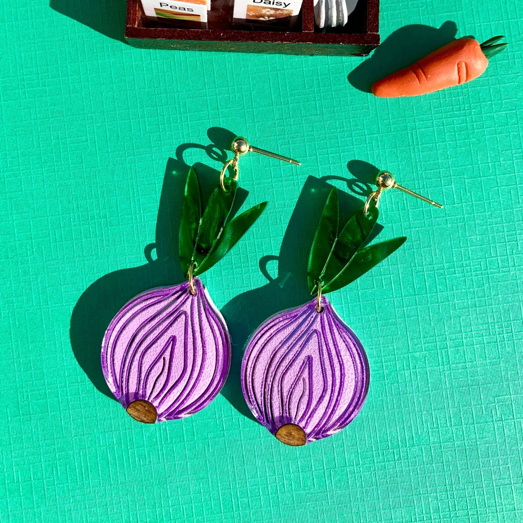 Onion Earrings.