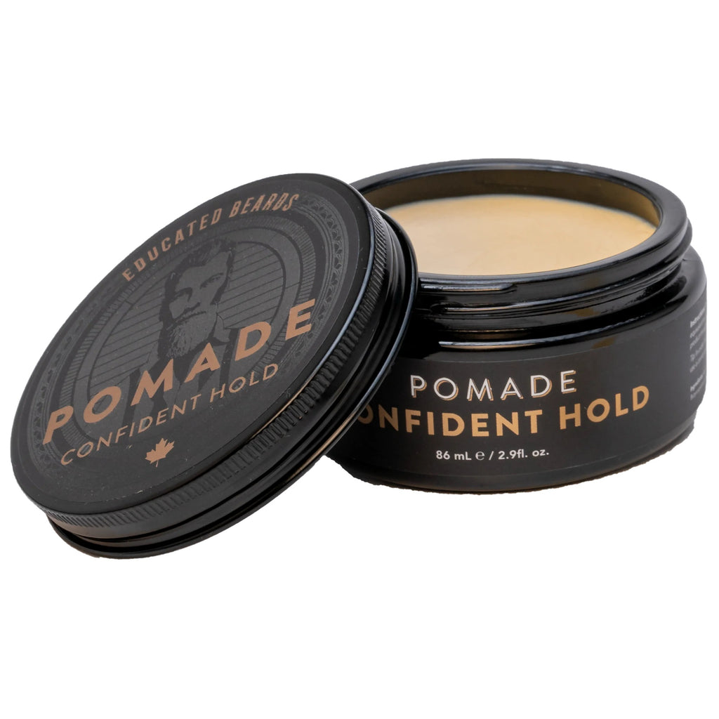 Open view of Confident Hold Pomade.