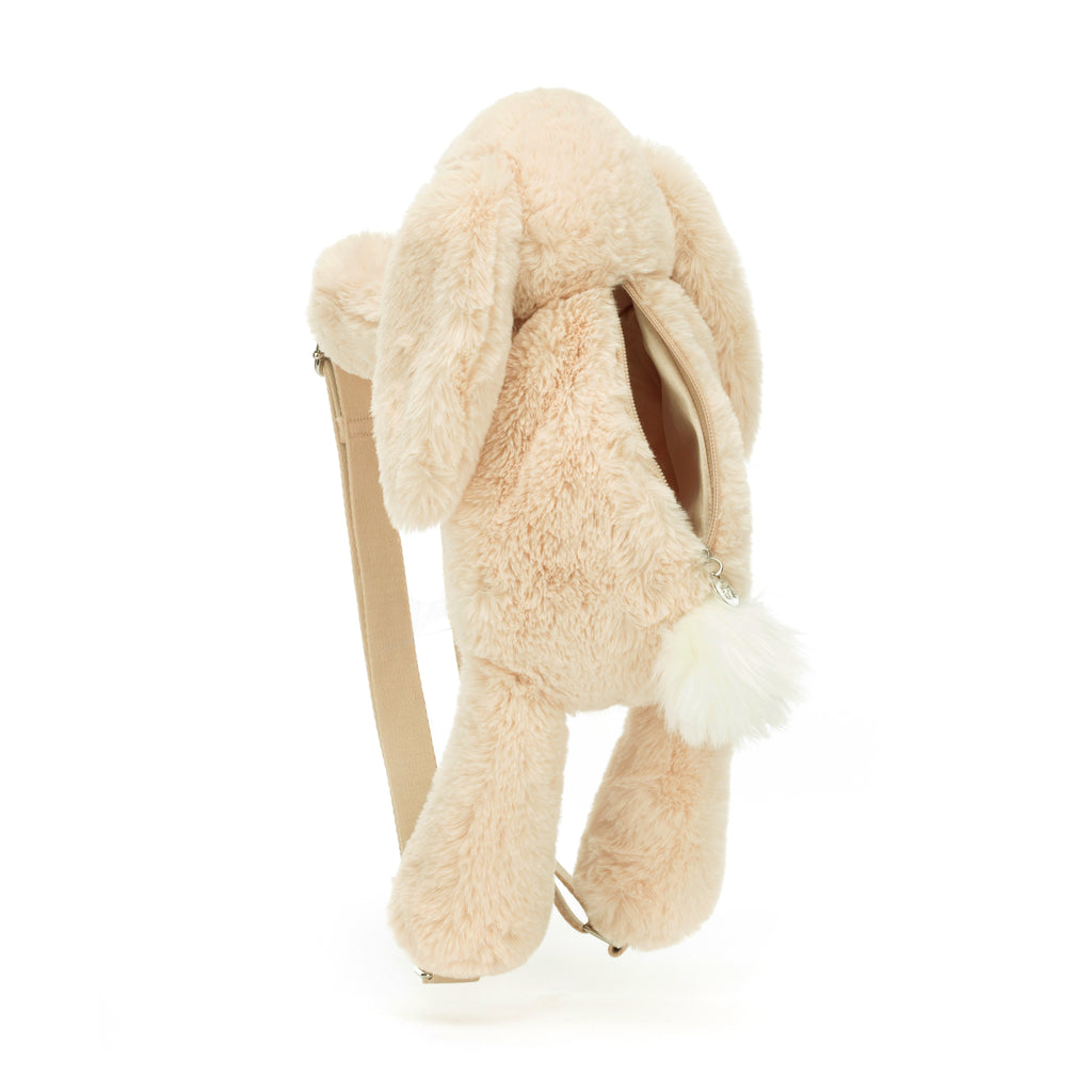 Open view of Smudge Rabbit Backpack.