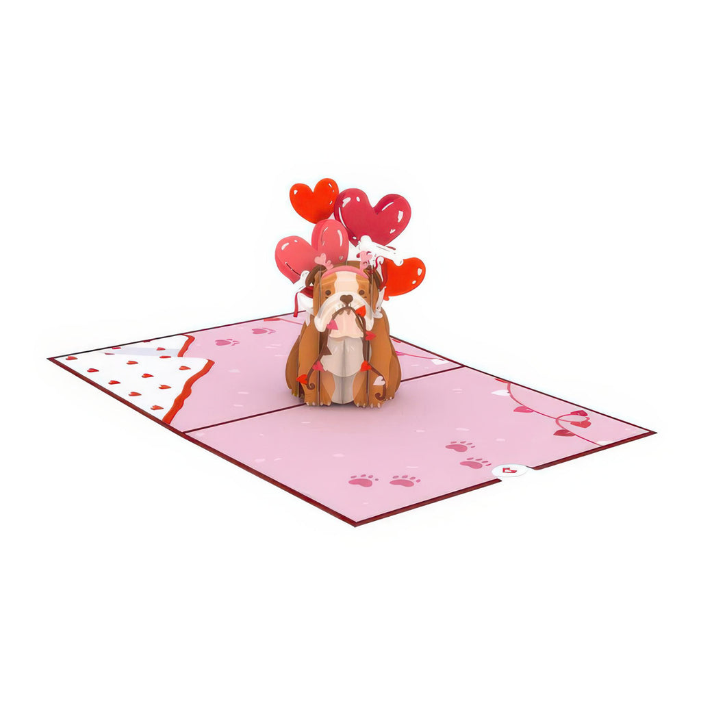 Open view of You’re My Favorite Human Pop-Up Card.
