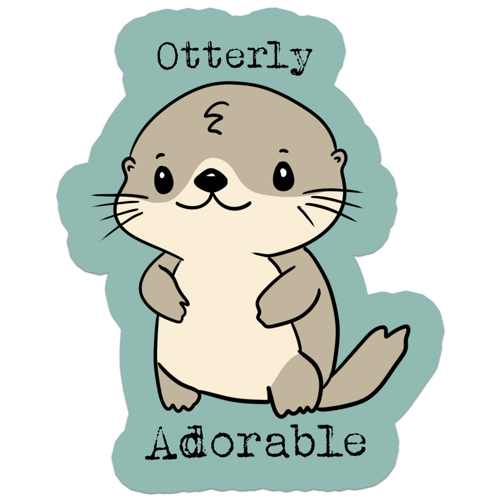 Otterly Adorable Sticker.