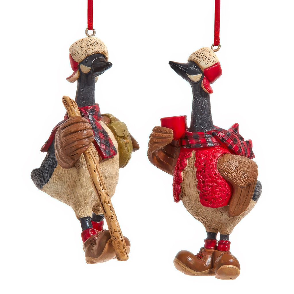 Outdoorsy Goose Ornament.