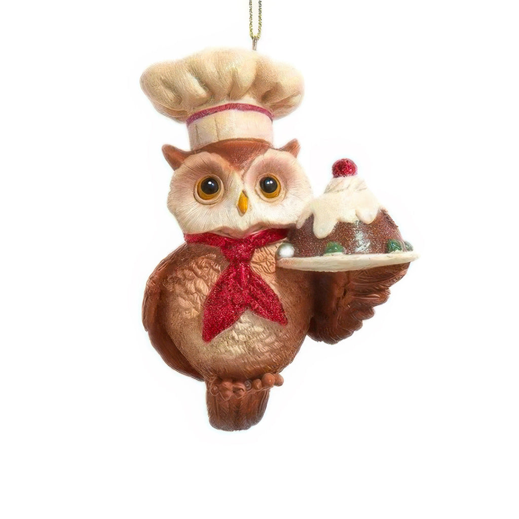 Owl Woodland Chef Ornament.