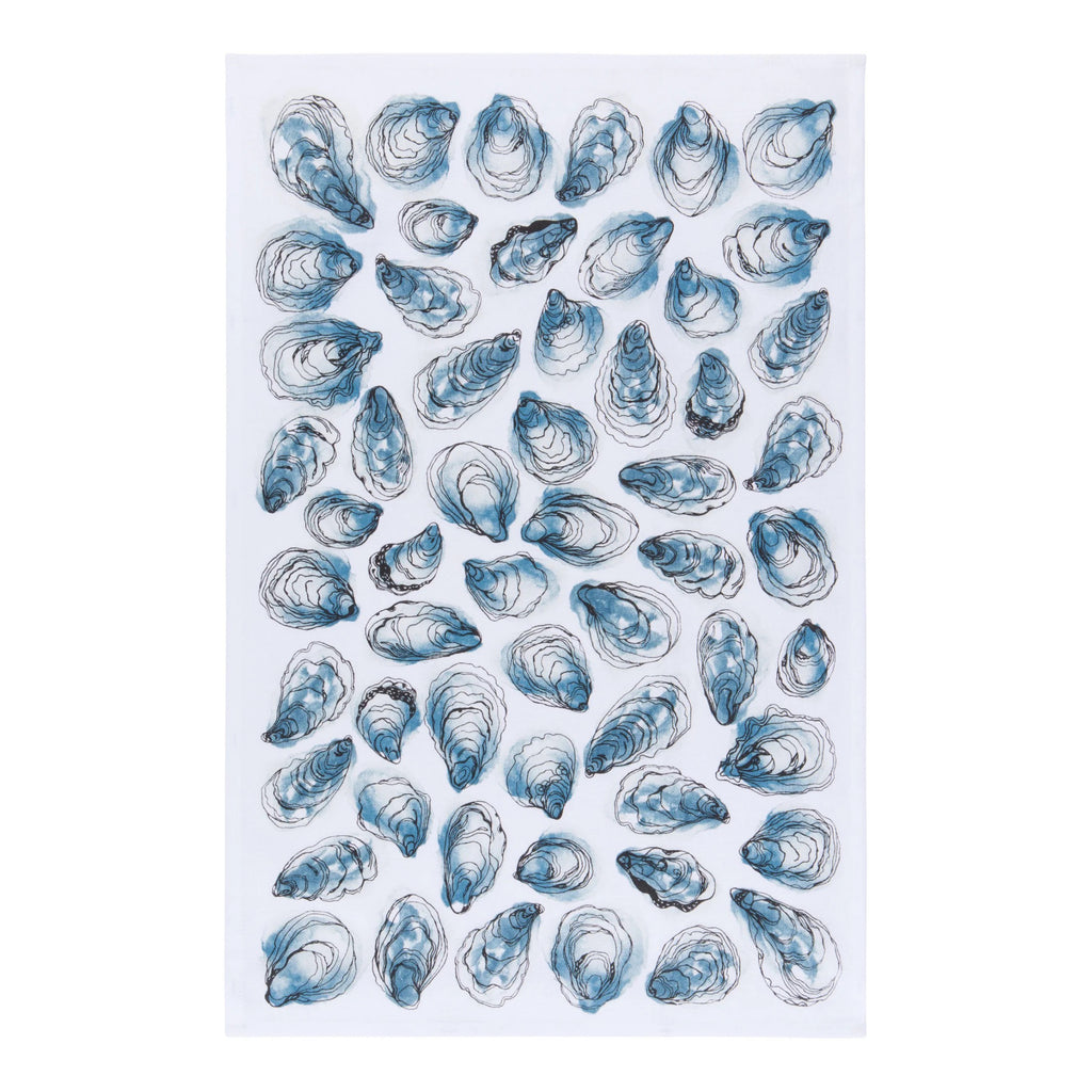 Oysters Printed Dishtowel.