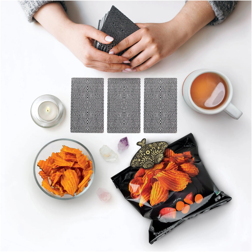 Pantry Moths Bag Clips on table.