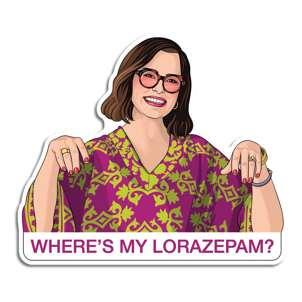 Parker Posey Lorazepam White Lotus Sticker.