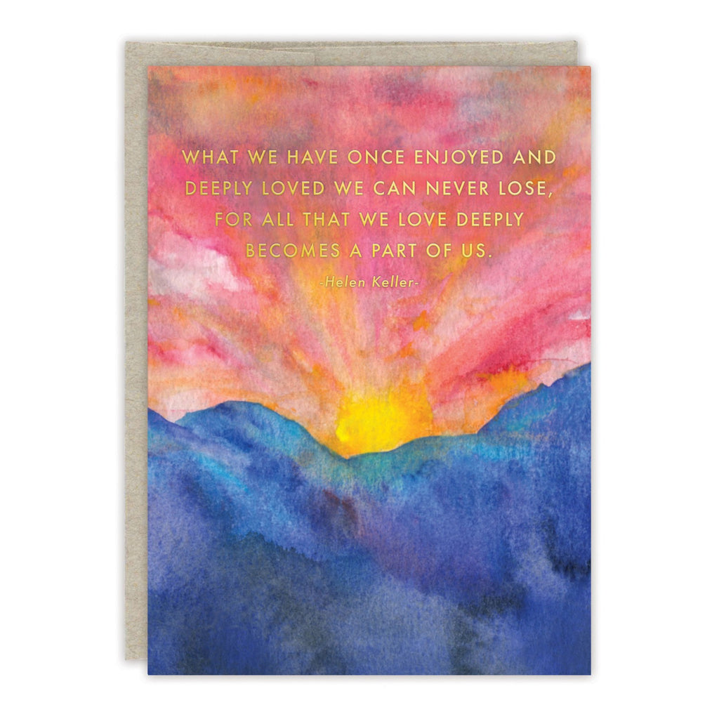 Part Of You Sympathy Card.