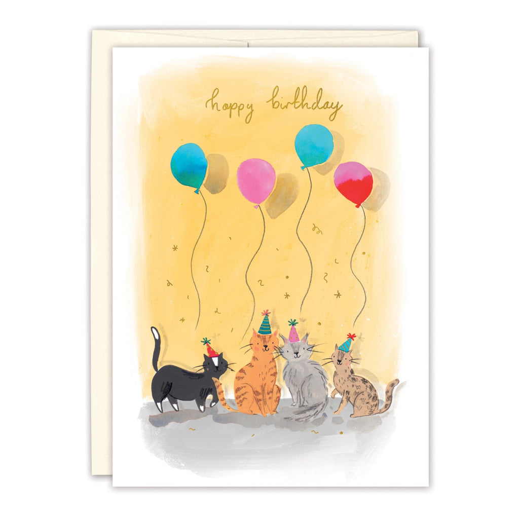 Party Cats Birthday Card.
