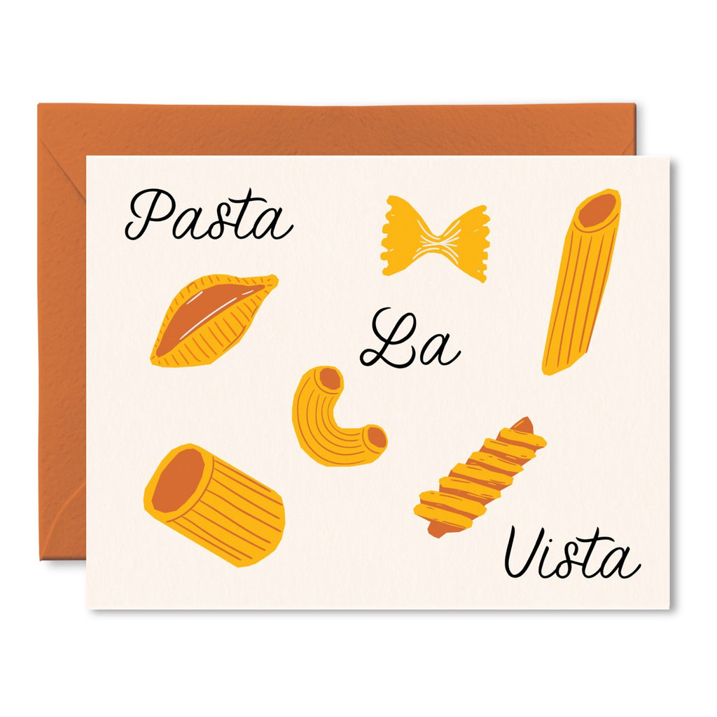 Pasta La Vista Goodbye Card.